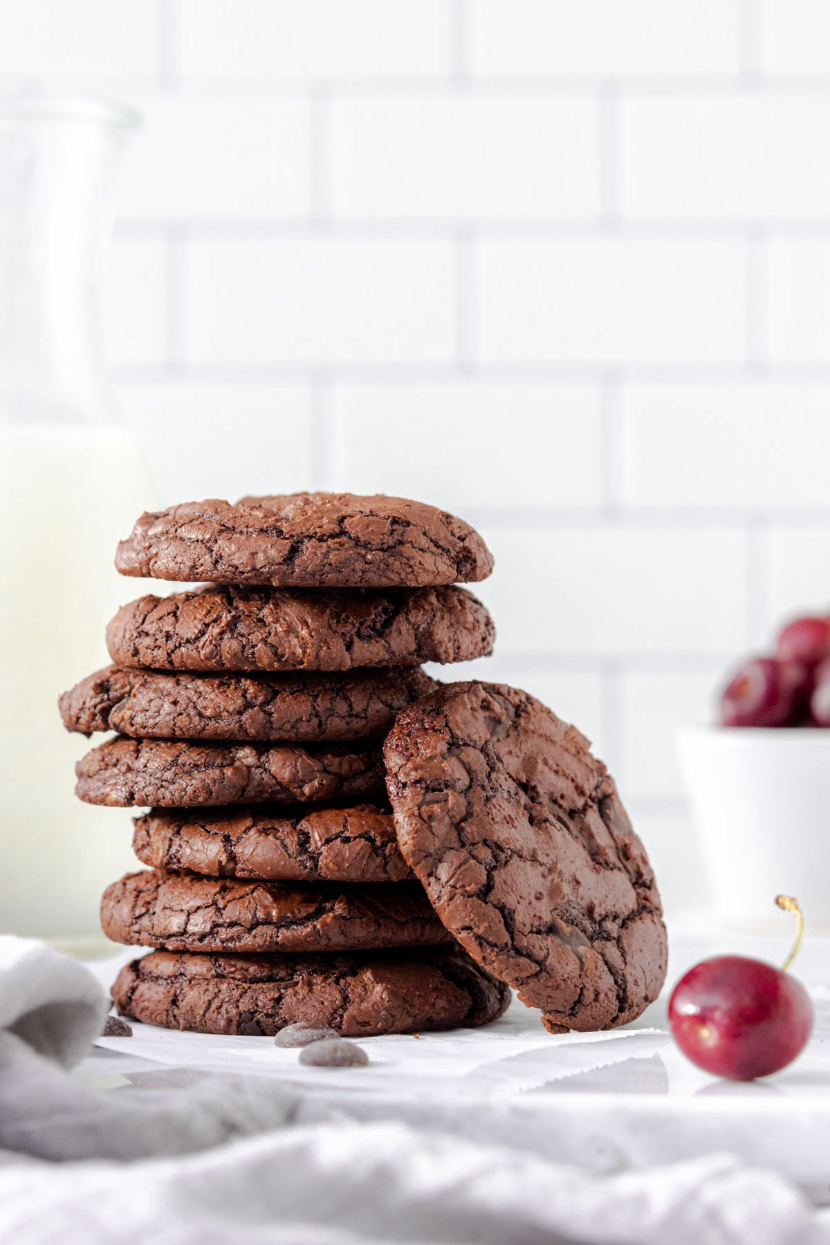 Chocolate Brownie Cookies - Lou Carruthers Food Photographer