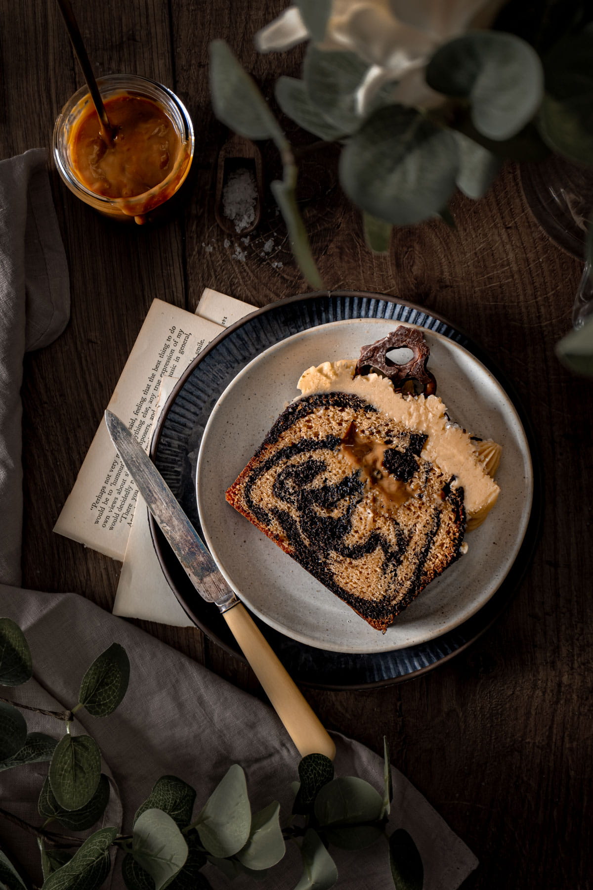 Chocolate Caramel Loaf Cake - Lou Carruthers Food Photographer