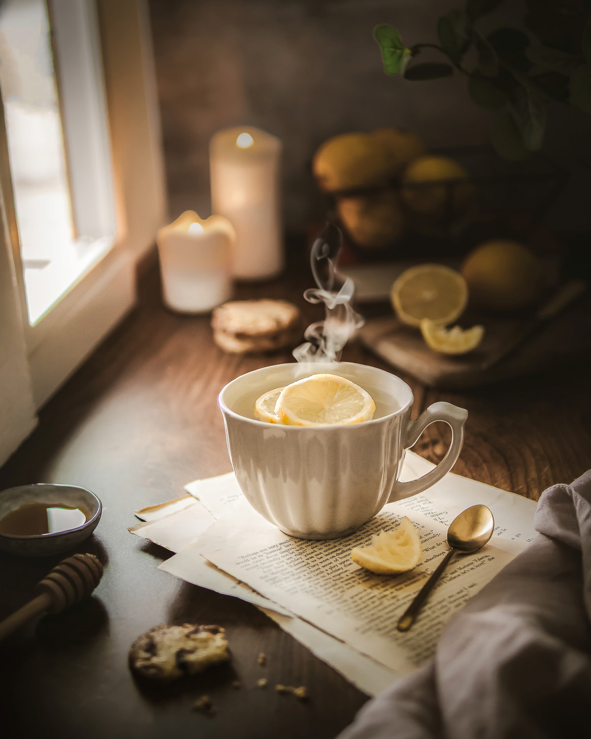 Ocado Lemon Honey Tea - Lou Carruthers Food Photographer