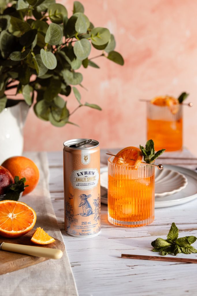 Lyres Amafli Spritz - Lou Carruthers Photography - Cotswold Food Photographer